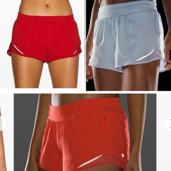 lululemon athletica Pants - Lululemon bundle of 3  Hotty Hot Low-Rise Lined Short 2.5" Size 10